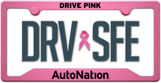 AutoNation Drive Safe plate